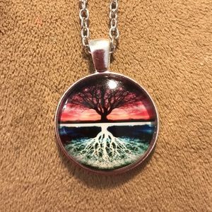 Multicolor Tree of Life Necklace Celtic NEW